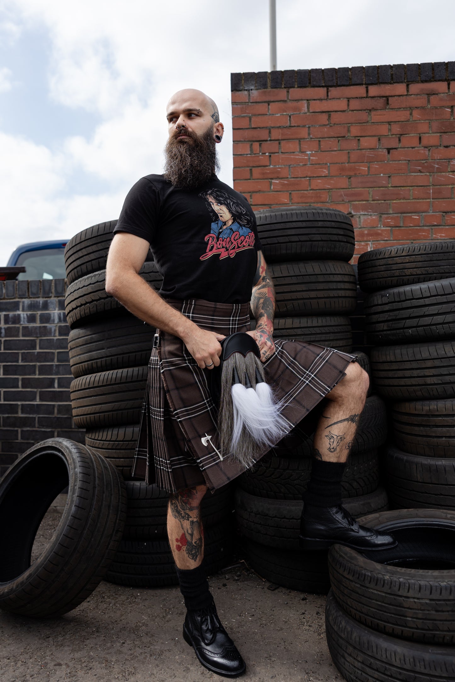 Bon Scott Touring Tartan Kilt