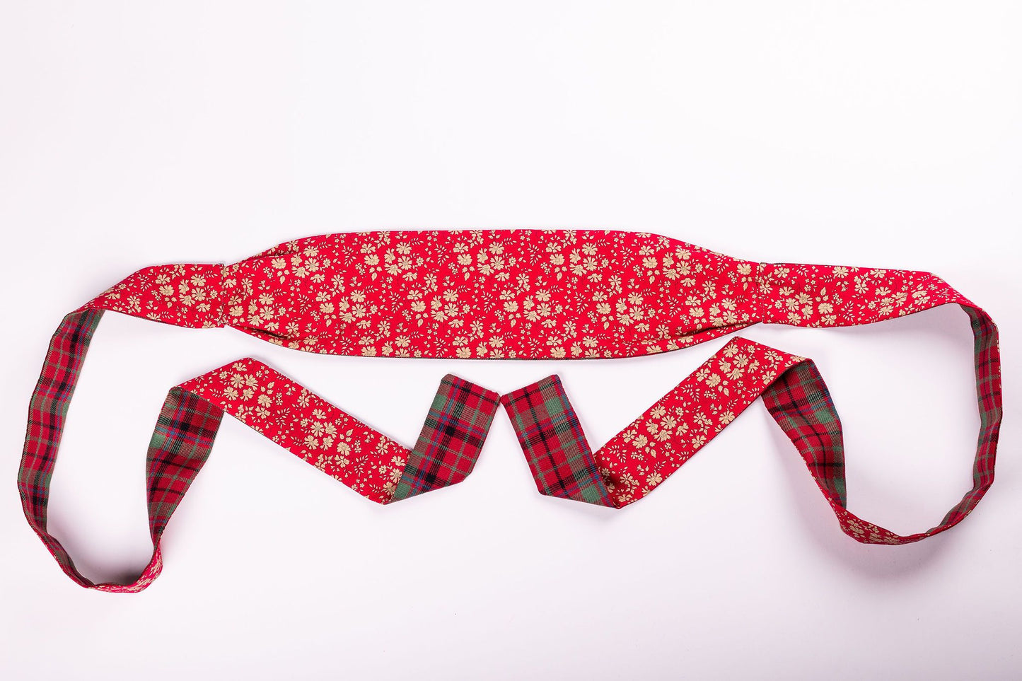 Reversible Sash Belt - Choose Your Own Tartan - with Liberty Fabric