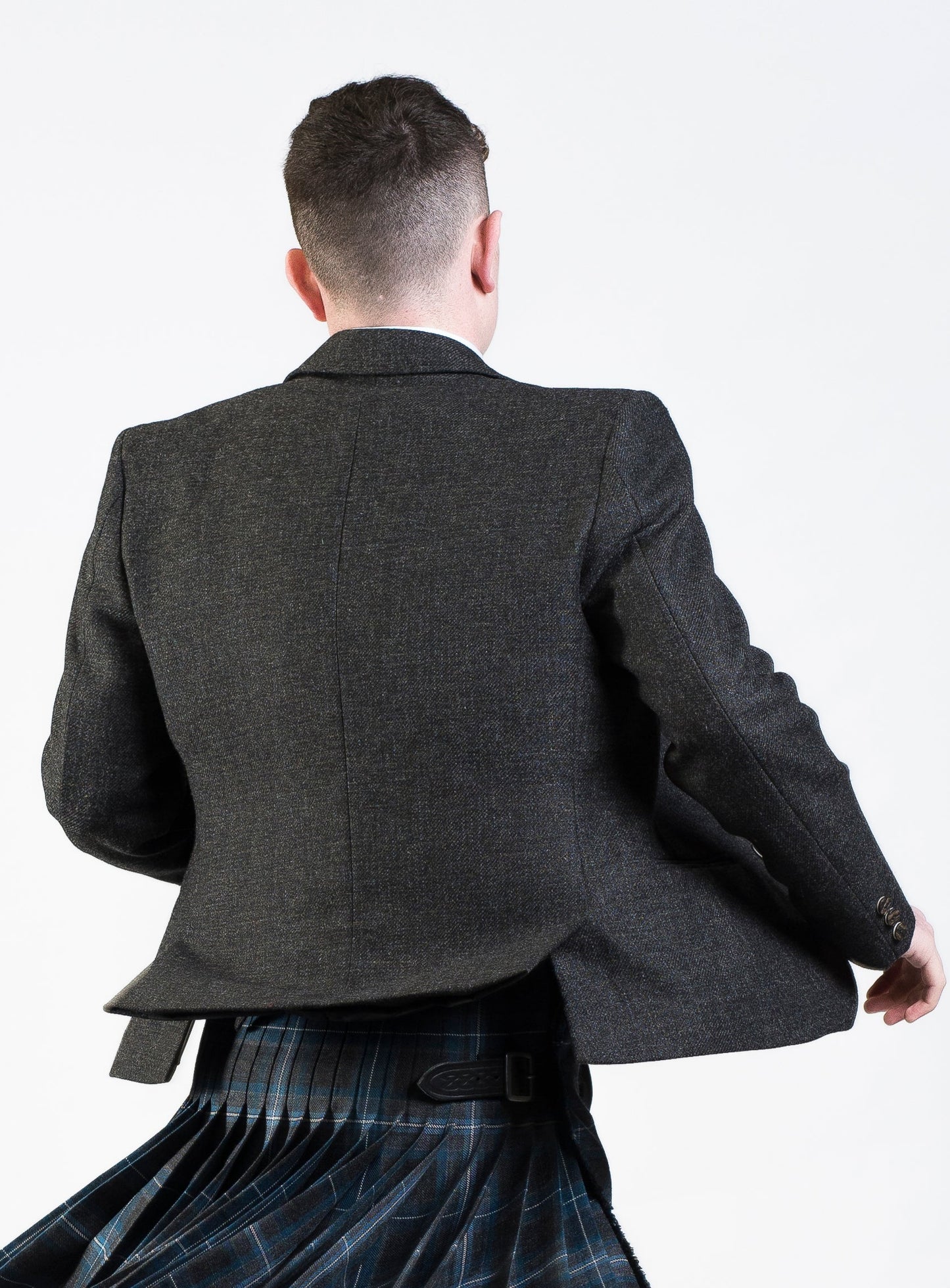 Lovat Charcoal Tweed Hire Jacket & Waistcoat