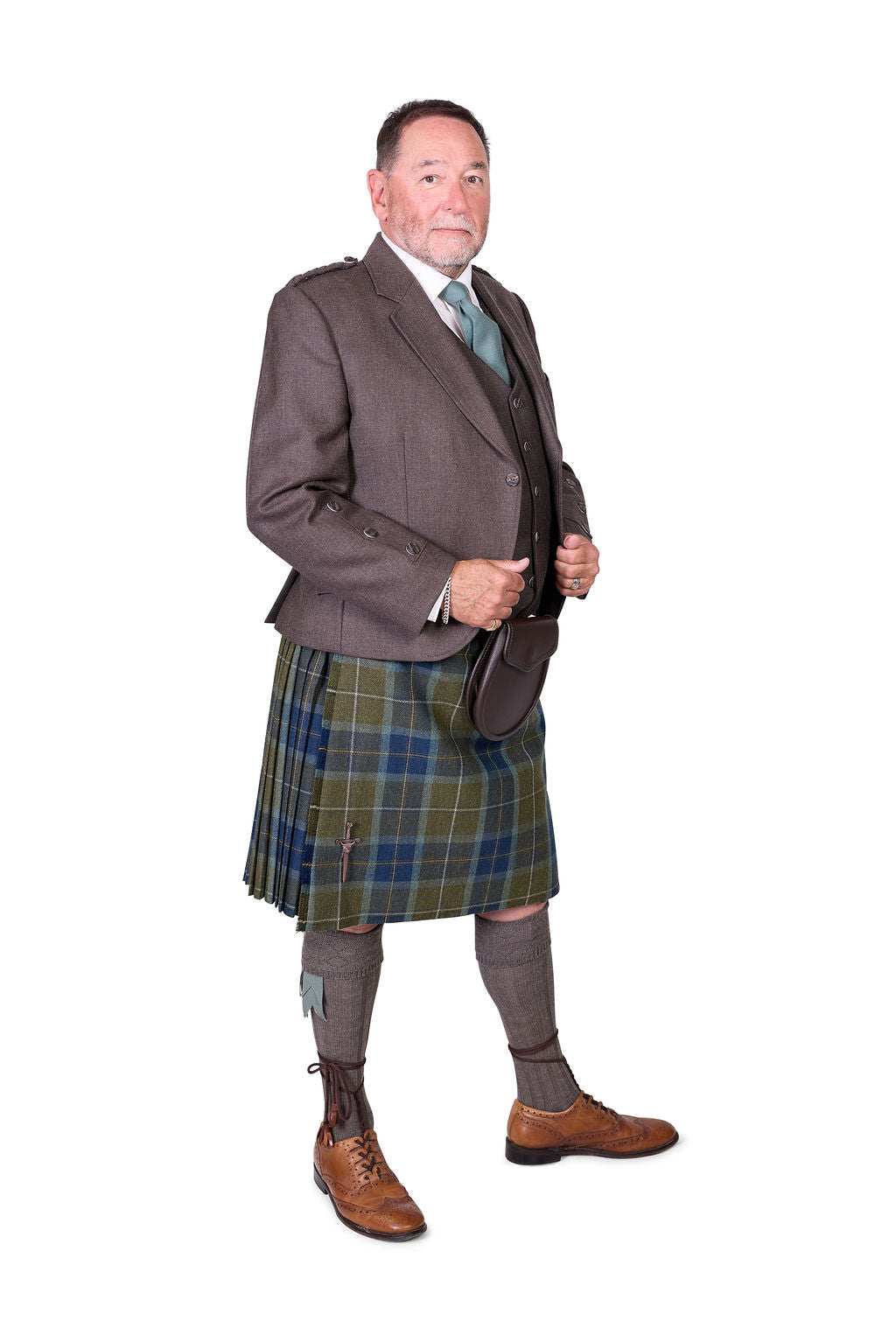 Scottish Borderland Weathered / Peat Holyrood Kilt Hire Outfit