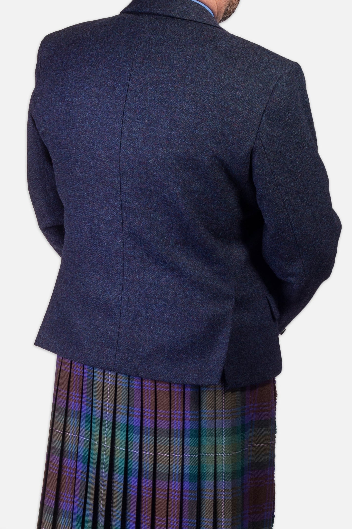 Lovat Navy Tweed Hire Jacket & Waistcoat