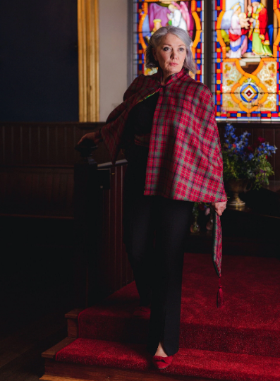 Pure Wool Cape - Choose Your Tartan - Stand Collar Cape with Liberty Fabric Lining