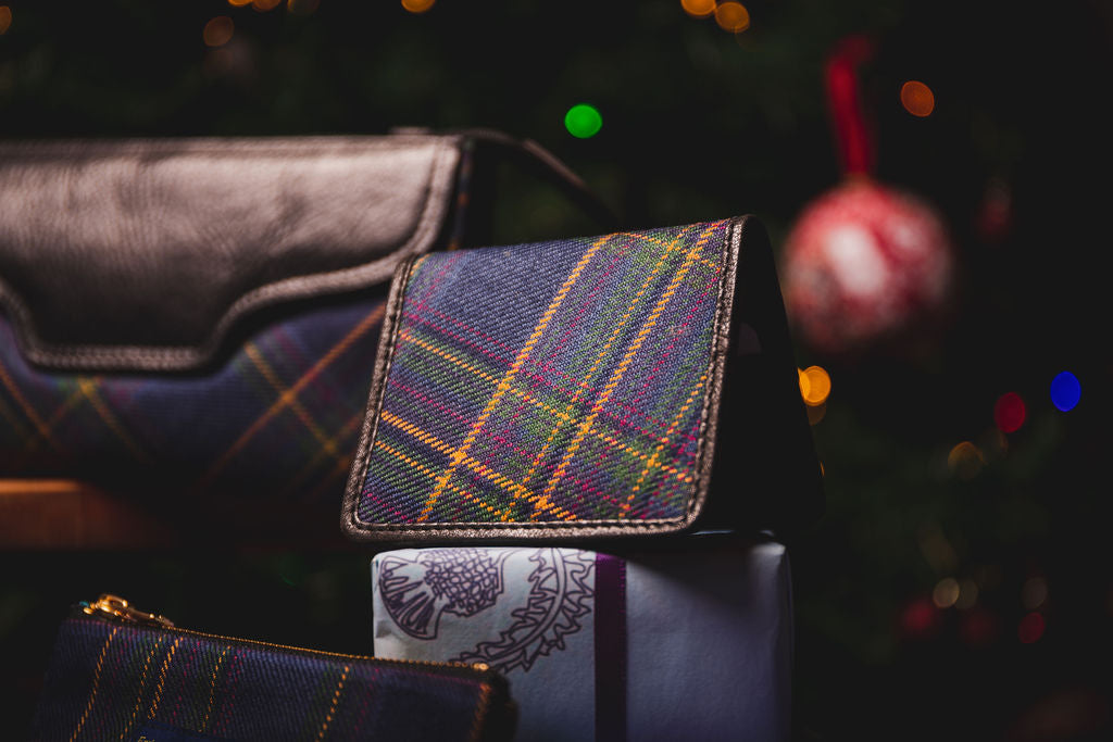 Tartan & Leather Card Case
