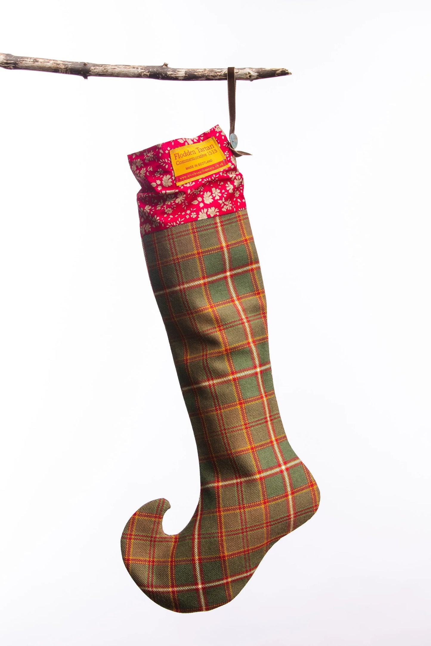 Tartan & Liberty Fabric Christmas Stocking