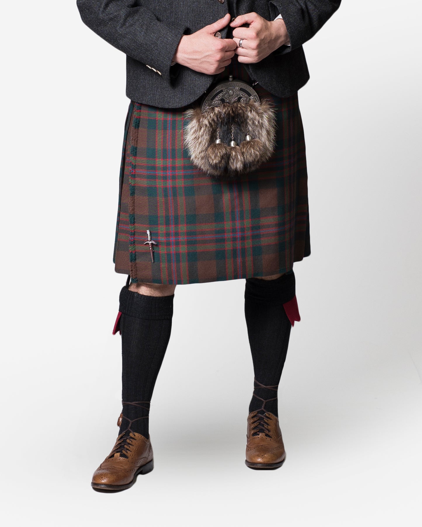 John Muir Way / Lovat Charcoal Tweed Kilt Hire Outfit