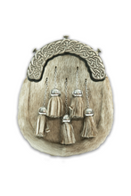 Load image into Gallery viewer, Celtic Five Tassel Dress Sporran
