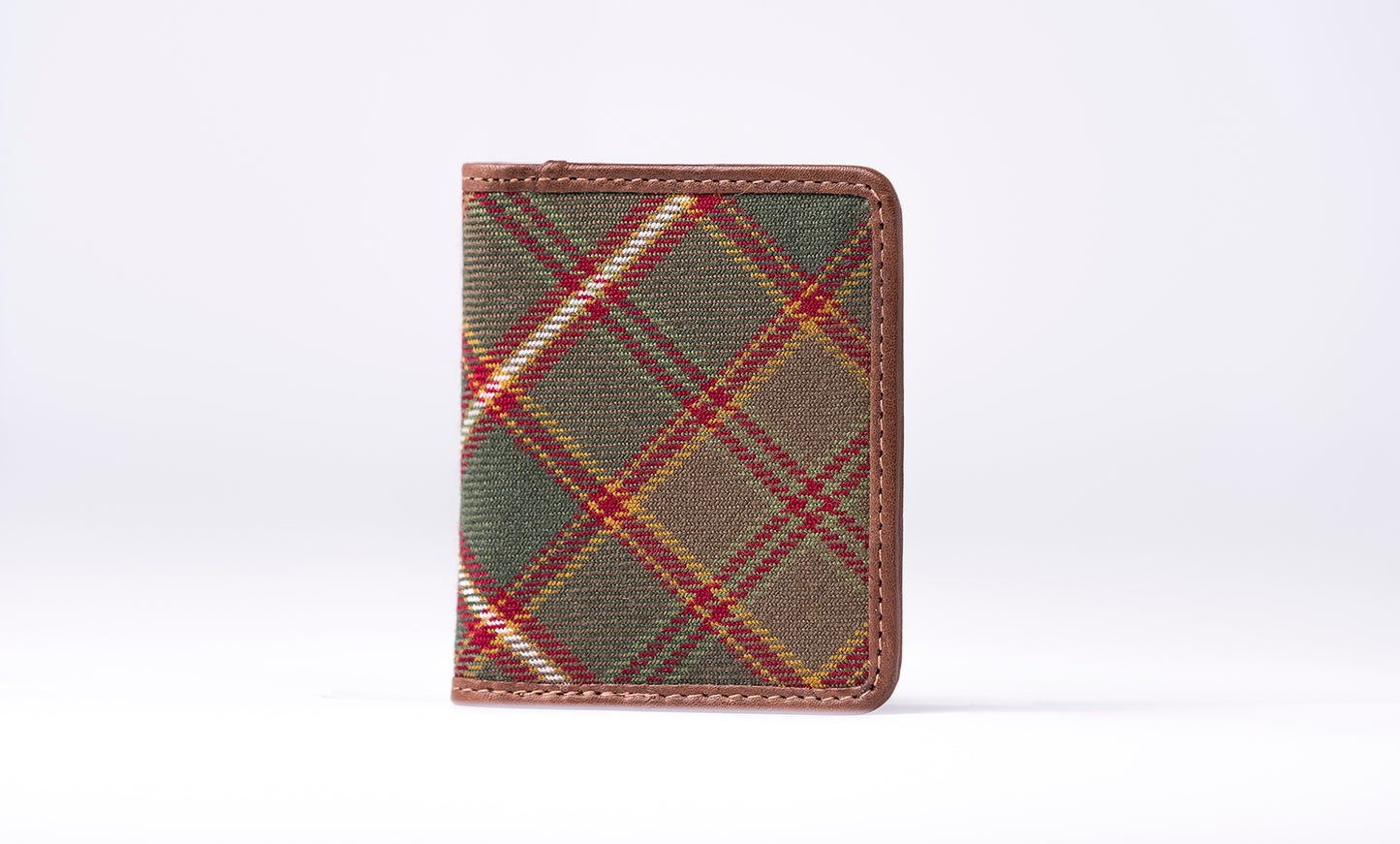Tartan & Leather Card Case