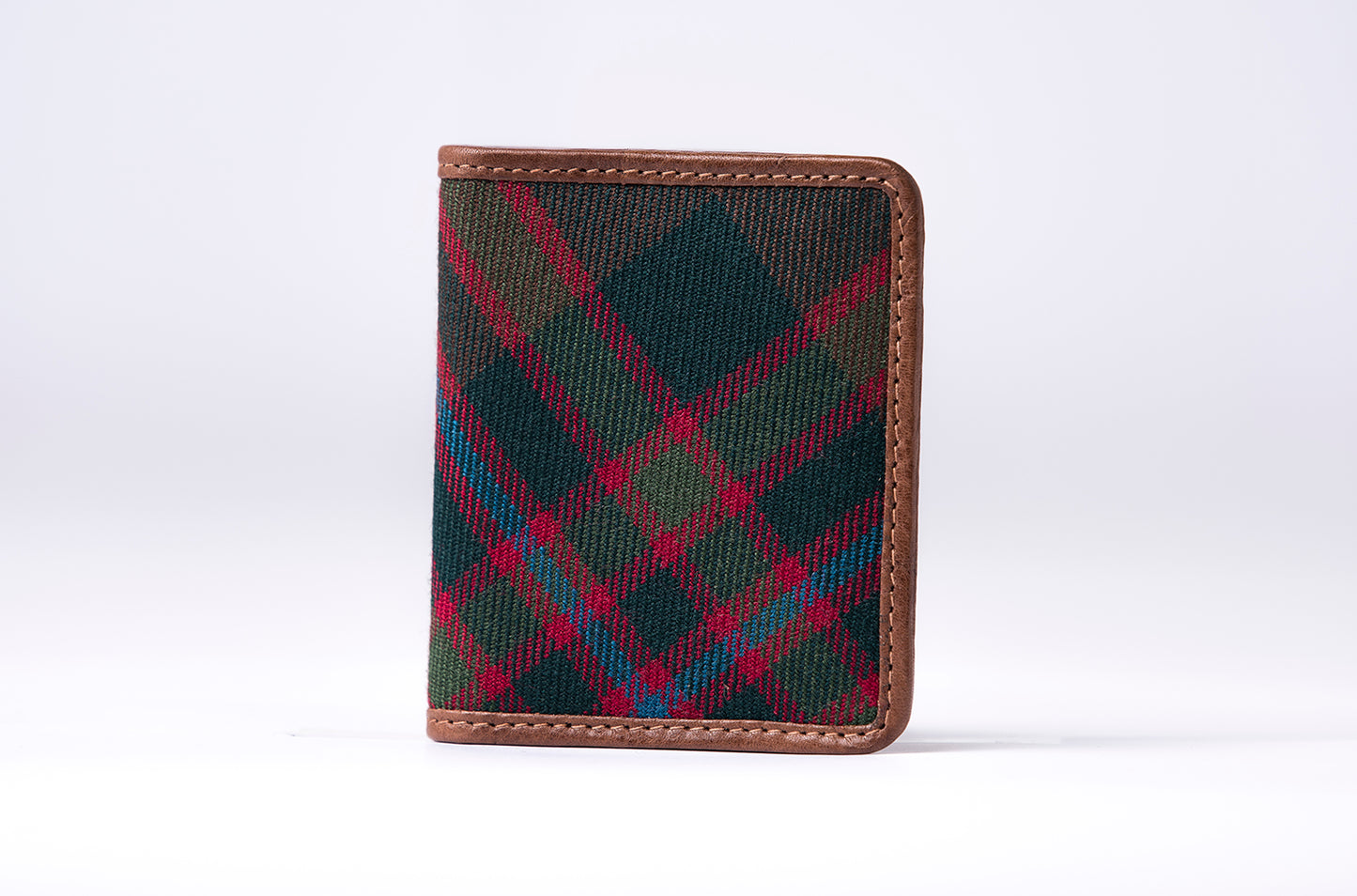 Tartan & Leather Card Case