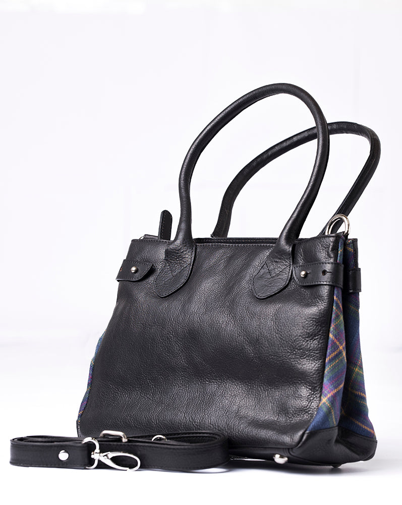Tartan & Leather Ella Handbag