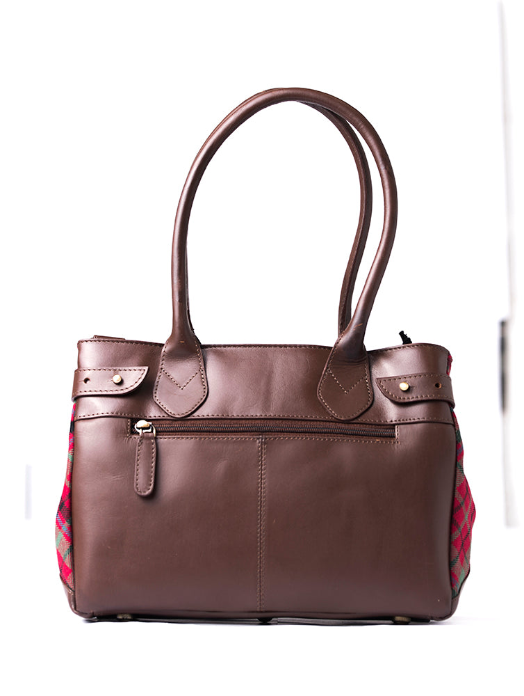 Tartan & Leather Ella Handbag
