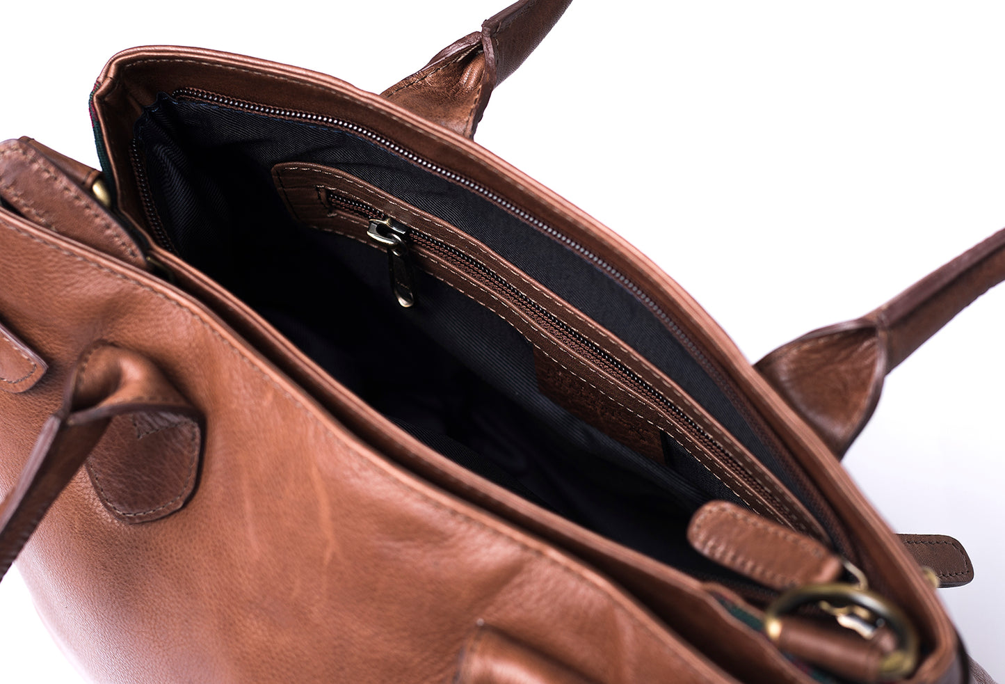 Tartan & Leather Ella Handbag