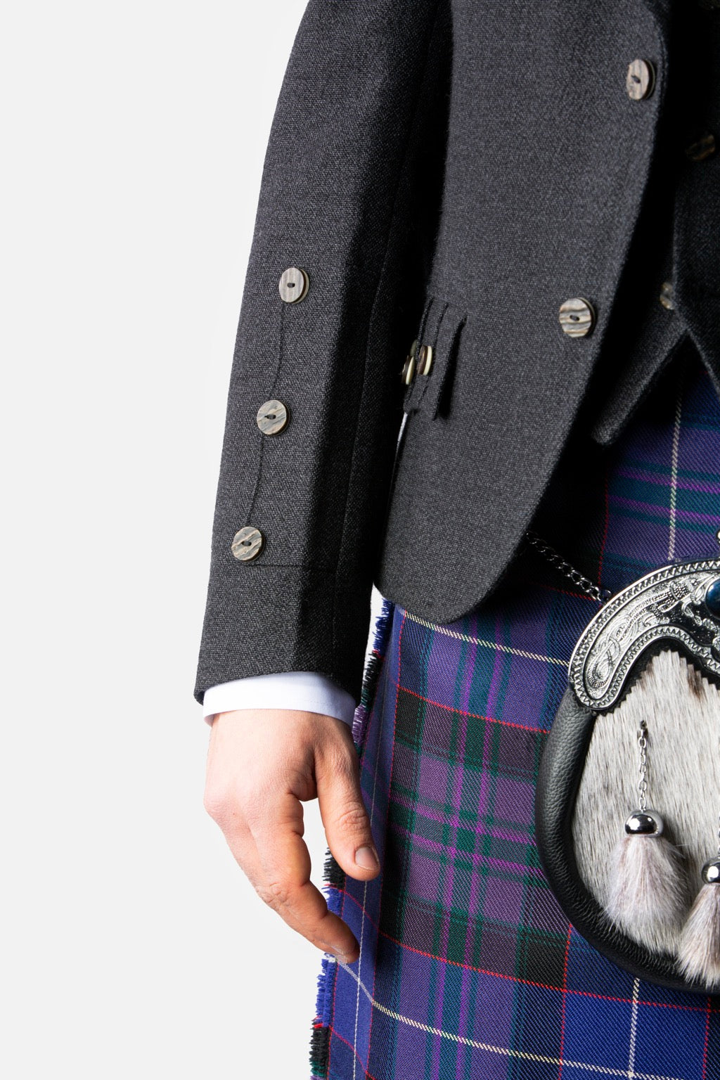 Charcoal Holyrood Jacket & Waistcoat