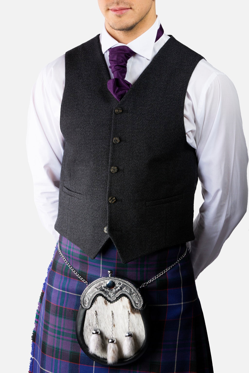 Charcoal Holyrood Jacket & Waistcoat
