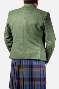 Lovat Green Tweed Hire Jacket & Waistcoat