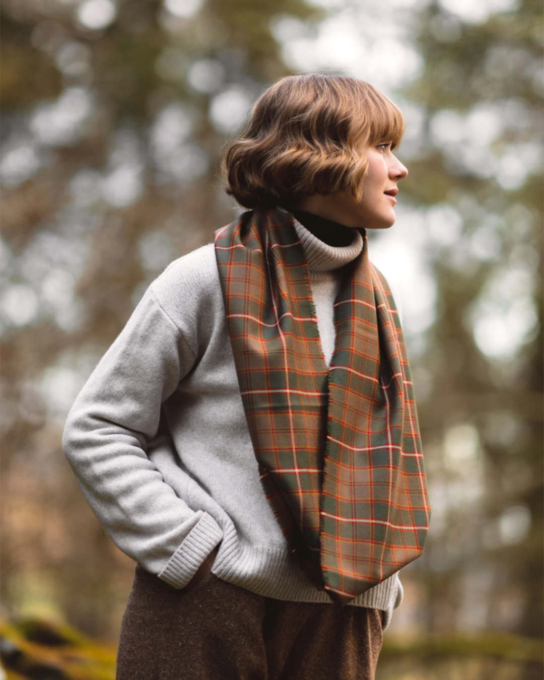 LoullyMakes handmade Flodden Commemorative tartan cowl