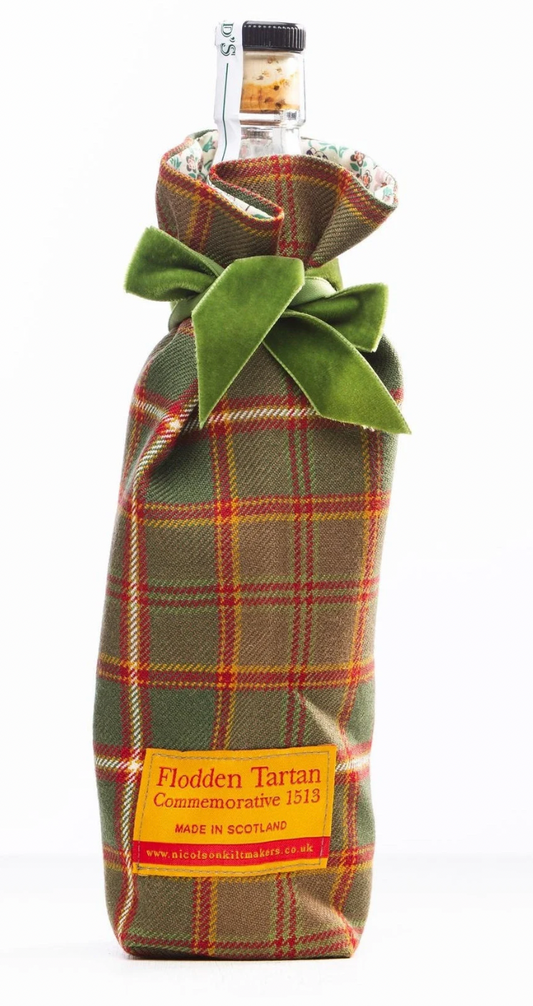 Flodden Tartan Luxury Scottish Bottle Bag with Liberty Fabric by LoullyMakes