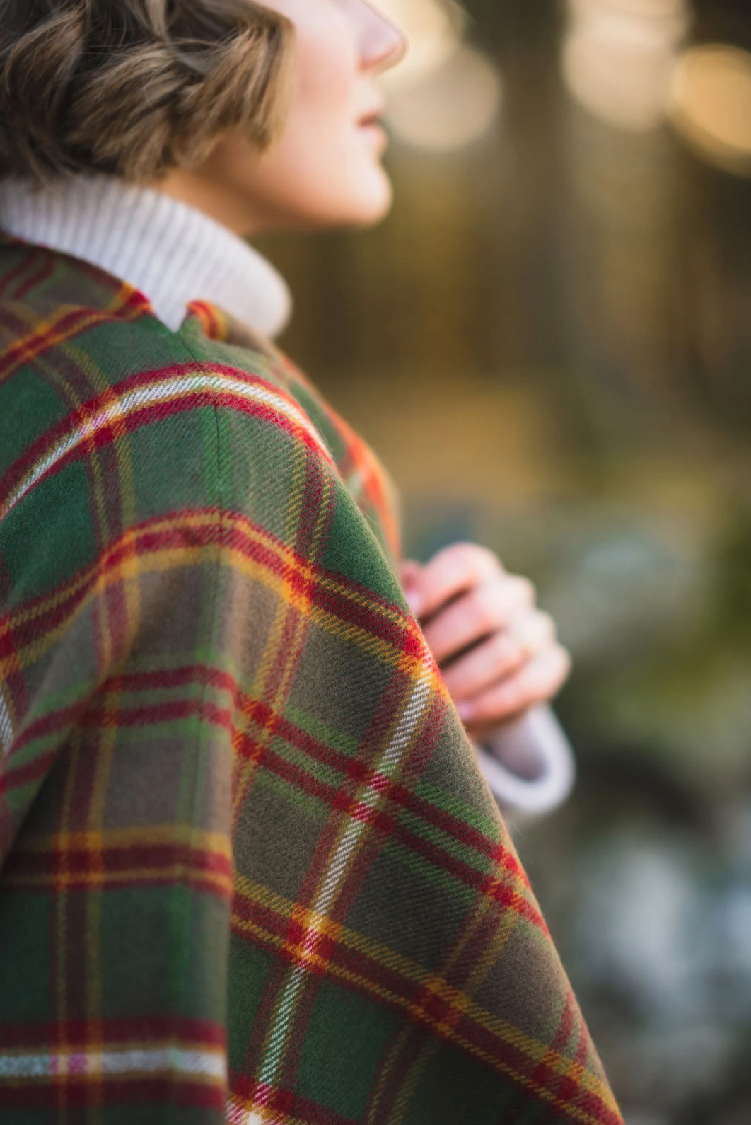 Flodden Tartan Lambswool Poncho by LoullyMakes