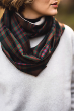 Load image into Gallery viewer, John Muir Way Tartan Cowl Wrap Scarf by LoullyMakes