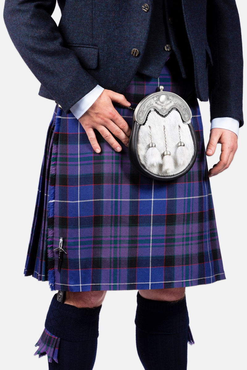 Purple store tartan kilt