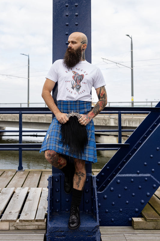 Win a Luxurious Lambswool Tartan Scarf Inspired by AC/DC's Late Bon Scott
