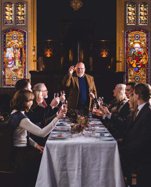 A gathering around the table for Burns night celebrations