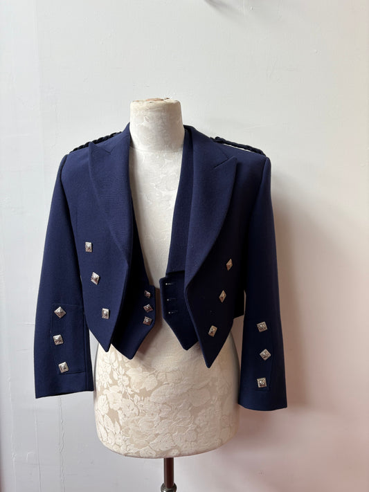 Ex-Hire Prince Charlie Navy Jacket And Waistcoat