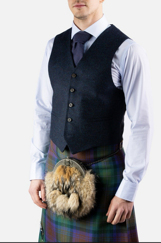 Ex-Hire Lovat Navy Waistcoat (ONLY)