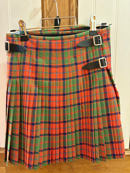 Sale Kilt Robertson Red Ancient Waist 38” Length 23.5”