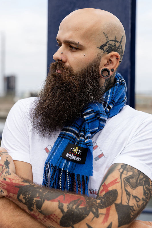 Bon Scott Heritage Tartan Lambswool Scarf