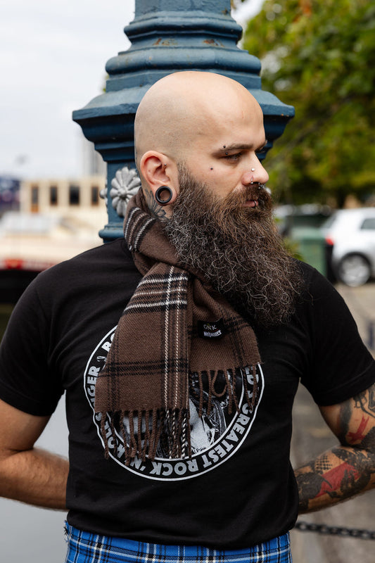 Bon Scott Touring Tartan Lambswool Scarf