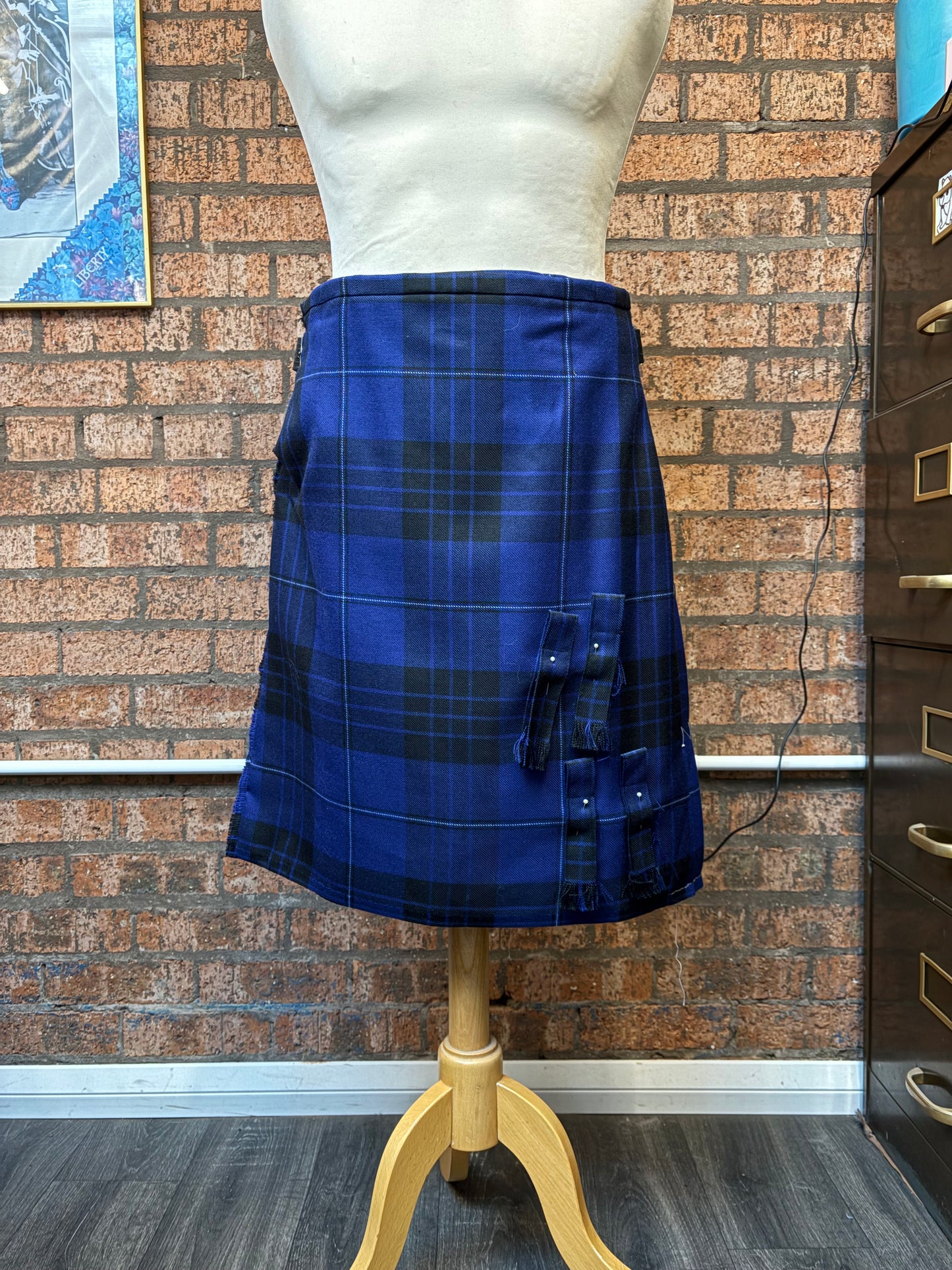 Sale Kilt Blue Spirit Waist 36” Length 25”