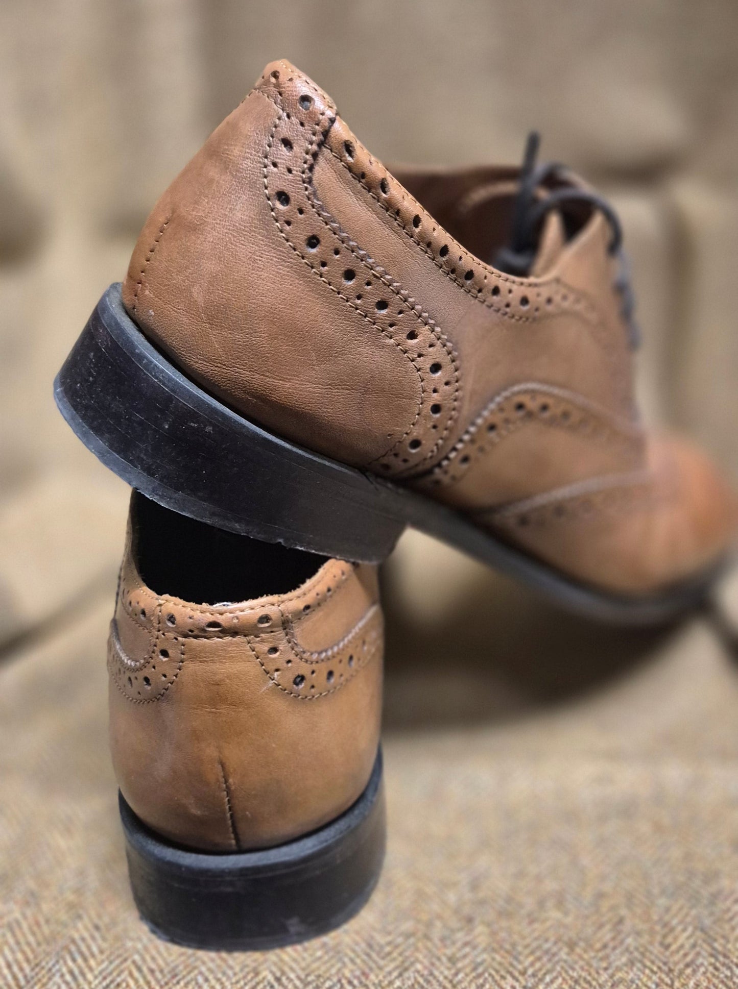 SALE EX-HIRE Thistle Brogue (Camel)-13 Wide