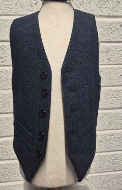 Ex-Hire KIDS Navy Tweed Waistcoat (ONLY) - Various Sizes