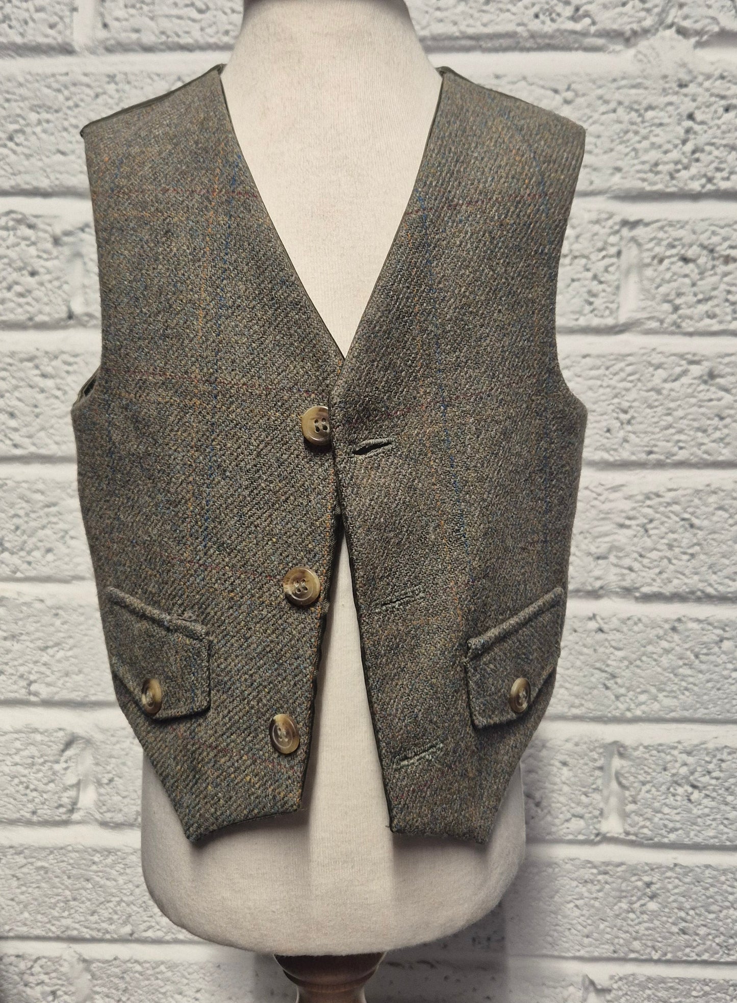 Ex-Hire KIDS Lovat Nicolson Tweed Waistcoat ( ONLY) 22"