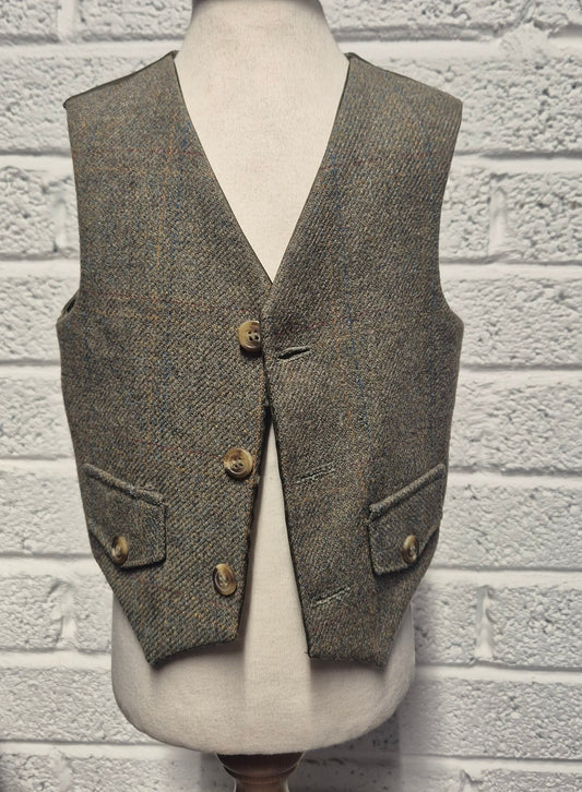 Ex-Hire KIDS Lovat Nicolson Tweed Waistcoat ( ONLY) 22"