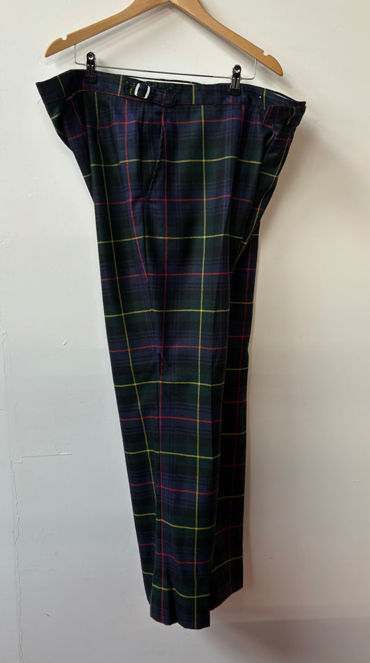 Sale Trews Argyll Style Hunting Stewart Modern Waist 44” Inside Leg 34”