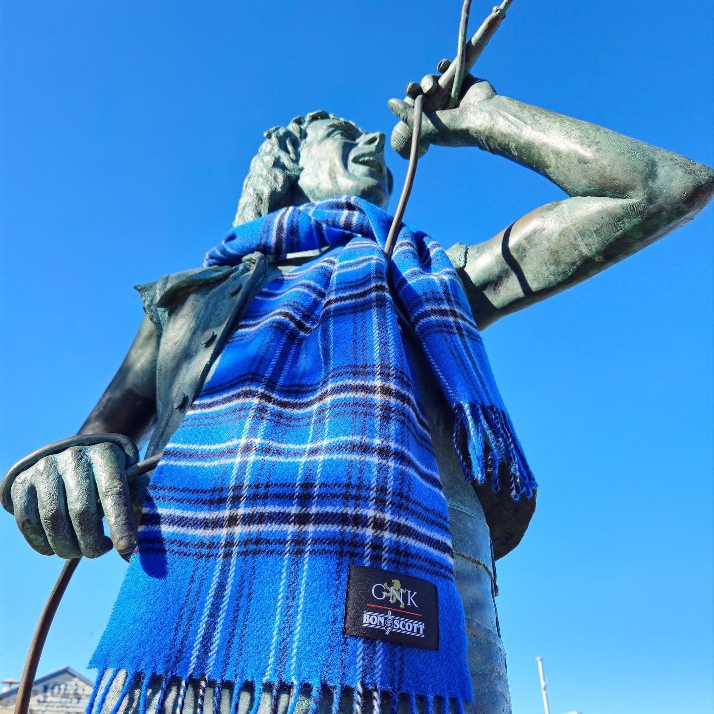 Bon Scott Heritage Tartan Lambswool Scarf