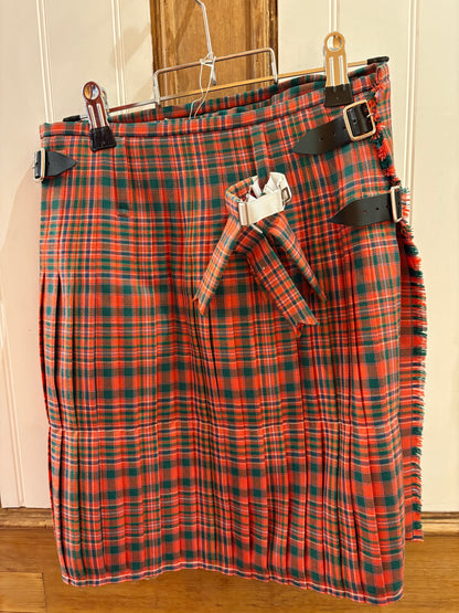 Sale Kilt Macalister Ancient Waist 36.5” Length 24.5”