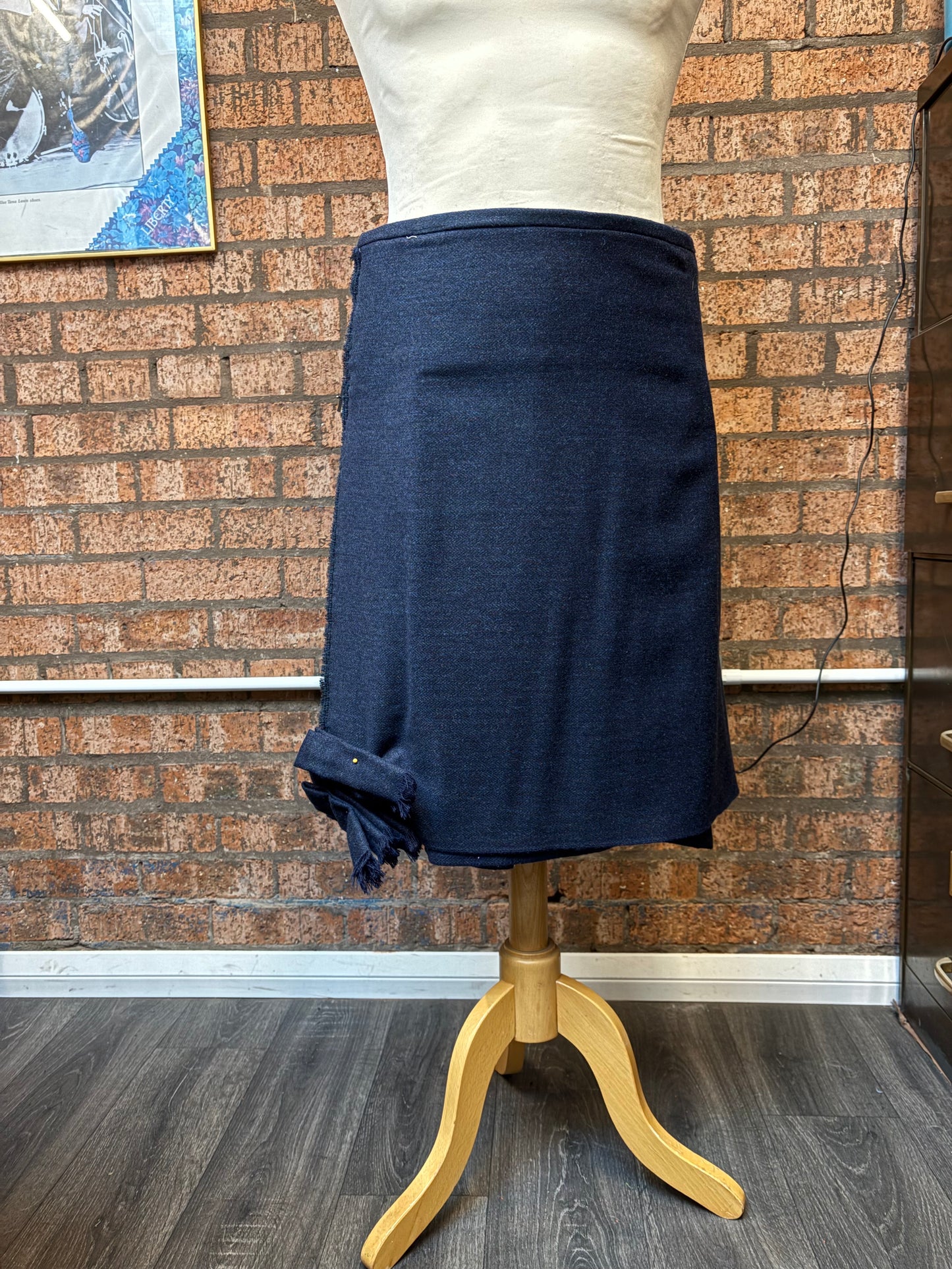 Sale Kilt Navy Tweed Waist 36” Length 24”