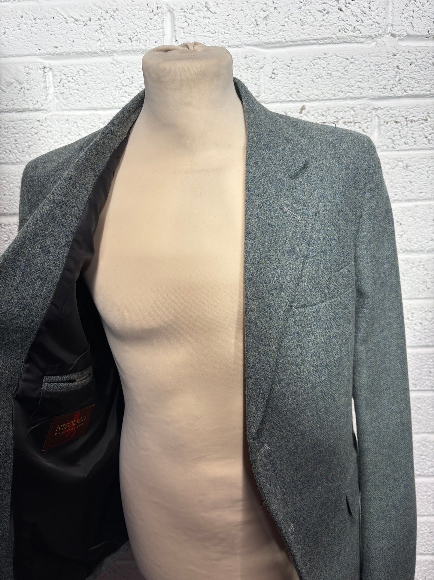 Ex- Hire Blue Tweed Jacket (ONLY)