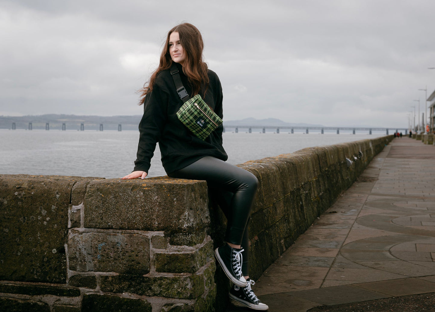 GNK x Xbox Tartan Crossbody Bag