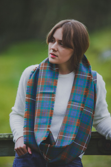 Ancient Hunting Fraser Tartan Outlandish Cowl Wrap Scarf