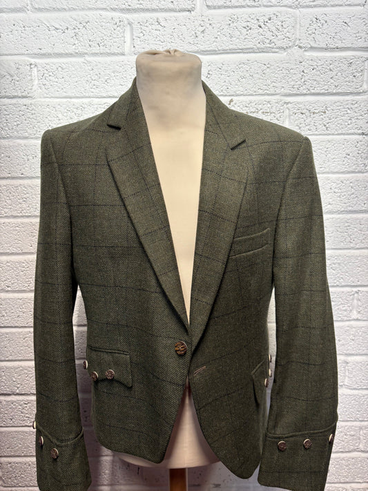 Ex- Hire Green Tweed Jacket (ONLY)