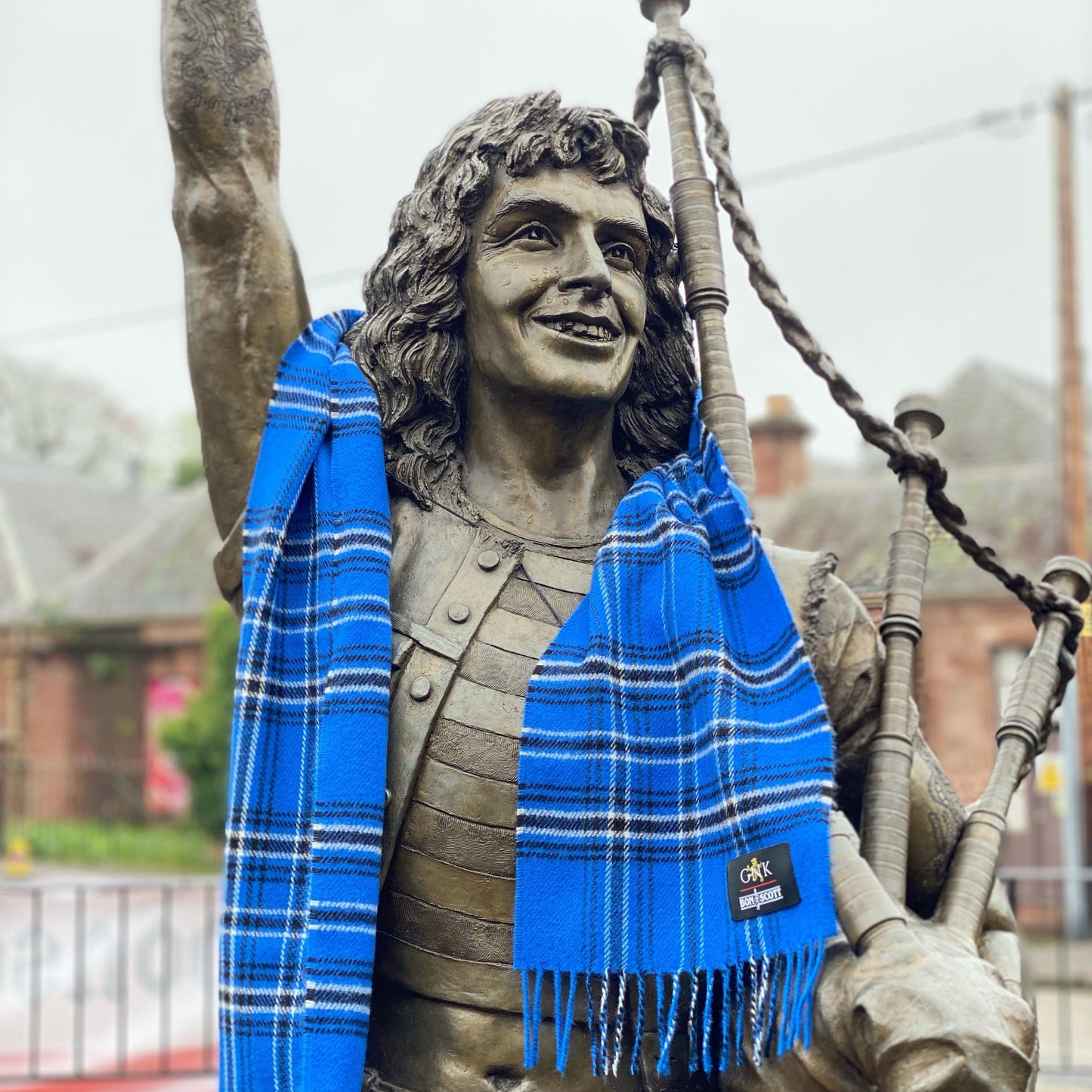 Bon Scott Heritage Tartan Lambswool Scarf