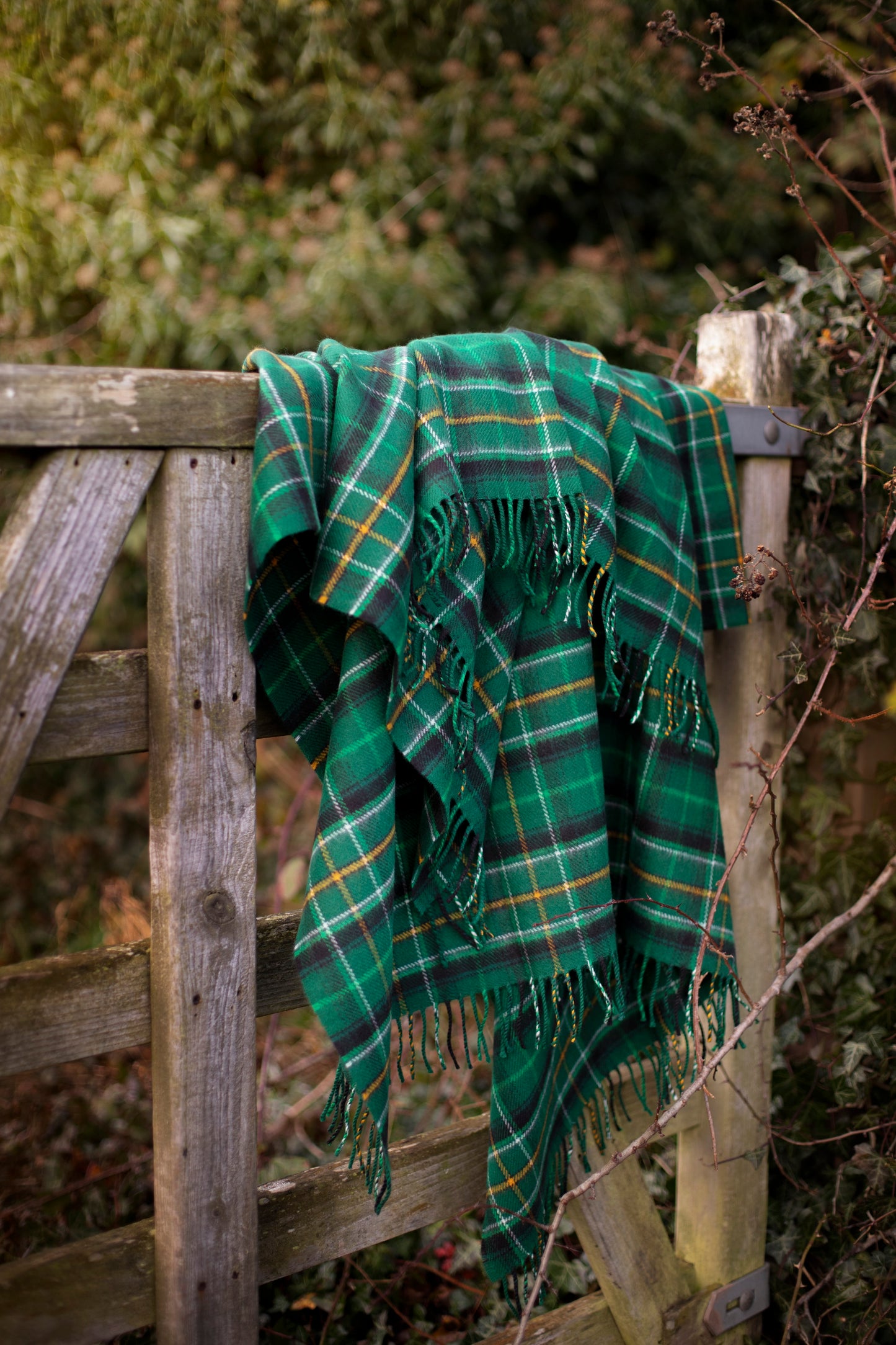 Official Celtic FC Tartan Lambswool Blanket