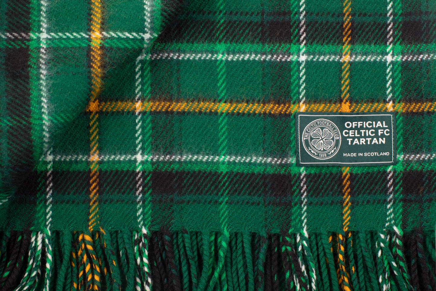 Official Celtic FC Tartan Lambswool Blanket