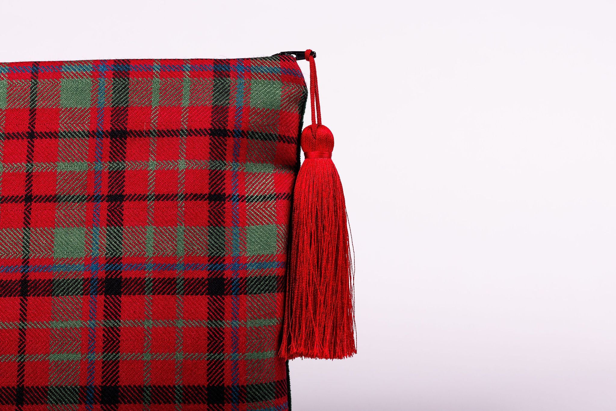 Velvet Backed Clutch Purse Choose Your Own Tartan Lined with Liber Gordon Nicolson Kiltmakers