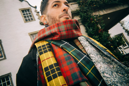 Pure Wool Scarf YOUR OWN TARTAN Scottish Tartan Lined with