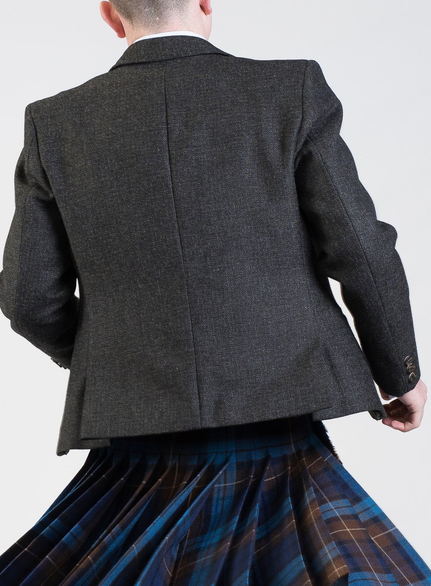 Lovat Charcoal Tweed Hire Jacket & Waistcoat