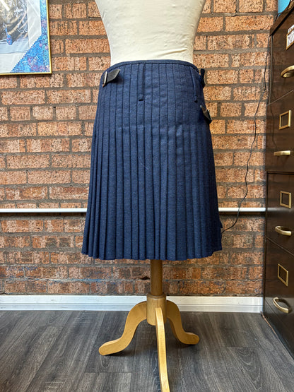 Sale Kilt Navy Tweed Waist 36” Length 24”